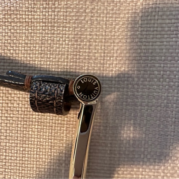 Authentic Louis Vuitton Belt in Damien Ebene Pattern, gold hardware size 90, XXL - Picture 9 of 10